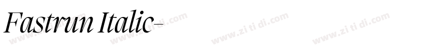 Fastrun Italic字体转换 Fastrun Italic字体转换